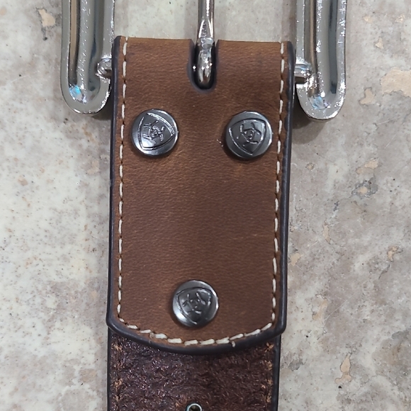 Ariat Dark Brown Leather Belt main image 6